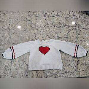 Janie and Jack heart sweater size 3